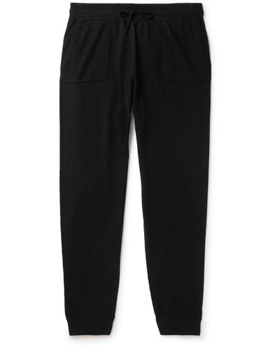 MR P. Tapered Wool And Cashmere-blend Sweatpants - Black