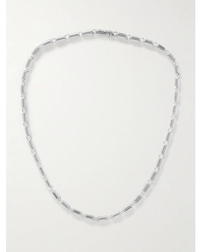 Le Gramme Segment 77g Polished Sterling Silver Necklace - White