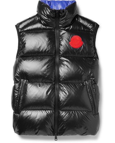 Moncler Genius 2 Moncler 1952 Sumido Logo-appliquéd Quilted Glossed-shell Down Gilet - Black