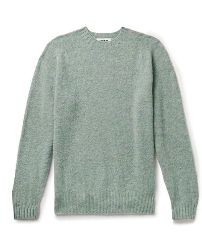 YMC Brushed-wool Sweater - Green