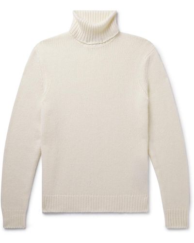 Ralph Lauren Purple Label Cashmere Rollneck Sweater - White