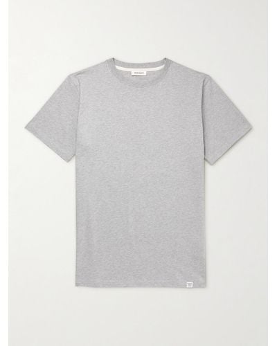 Norse Projects Niels Logo-Print Organic Cotton-Jersey T-Shirt - Grau