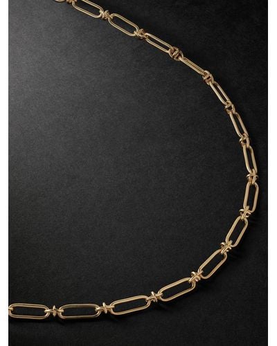Annoushka Knuckle Classic 14-karat Gold Chain Necklace - Black
