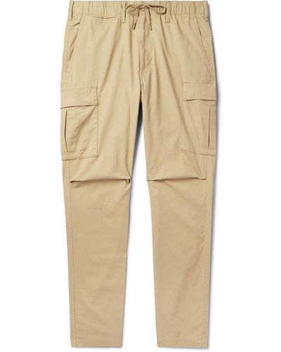 Polo Ralph Lauren Straight-leg Cotton-blend Twill Cargo Pants - Natural