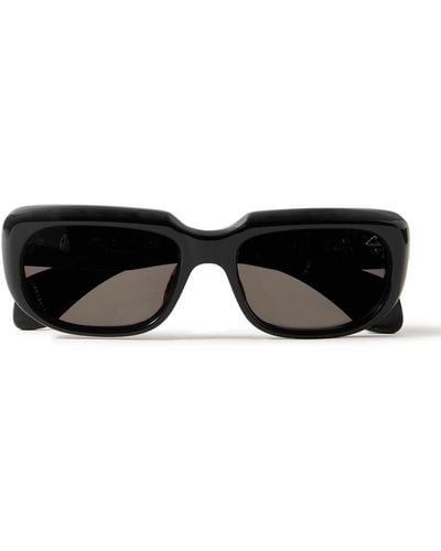 Jacques Marie Mage Sartet Rectangular-frame Acete Sunglasses - Black