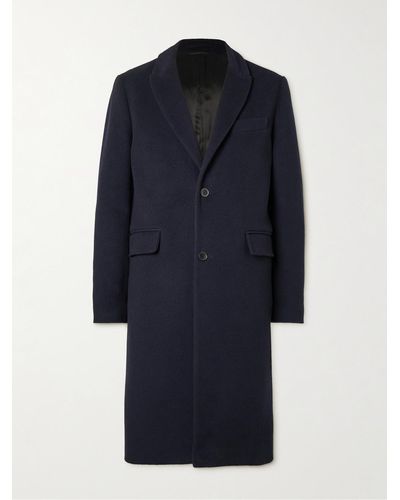 MR P. Virgin Wool And Cashmere-blend Coat - Blue