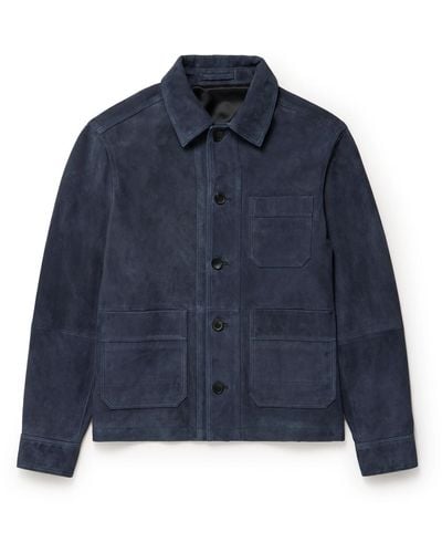 MR P. Suede Chore Jacket - Blue