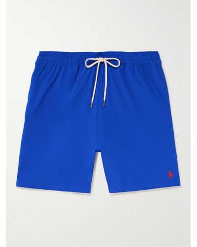 Polo Ralph Lauren Traveller Straight-leg Mid-length Swim Shorts - Blue