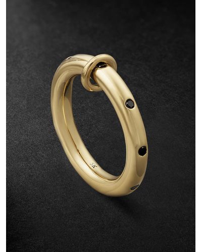 Spinelli Kilcollin Ovio Gold Diamond Ring - Black
