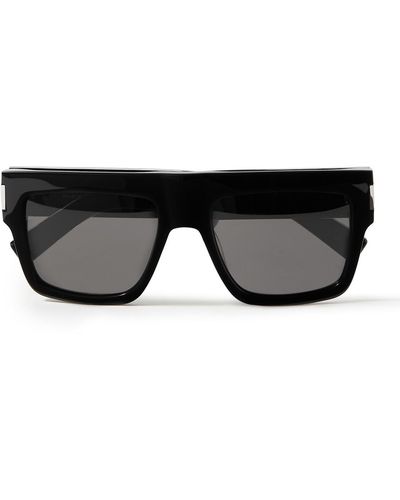 Saint Laurent Square-frame Recycled-acetate Sunglasses - Black