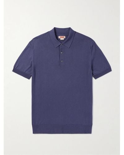 Baracuta Cotton Polo Shirt - Blue