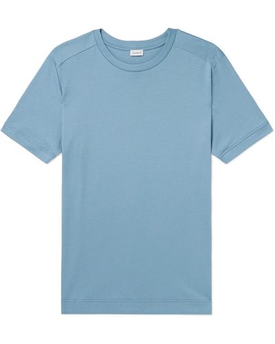 Zimmerli of Switzerland Cotton-jersey T-shirt - Blue