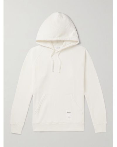 Norse Projects Kristian Logo-appliquéd Organic Cotton-jersey Hoodie - Natural