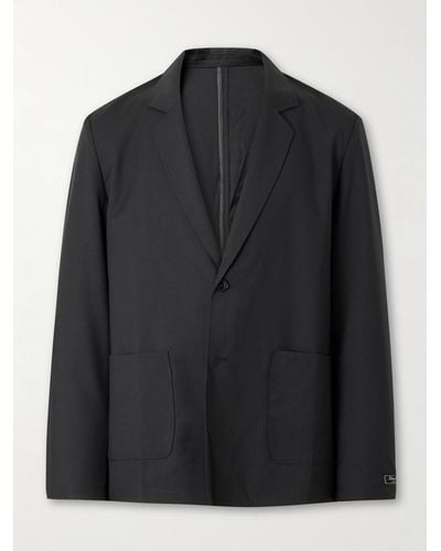 A Kind Of Guise Unstructured Wool Blazer - Black