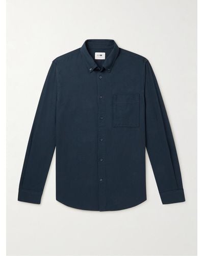 NN07 Arne Cotton-twill Shirt - Blue
