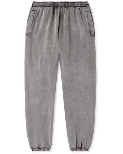 Acne Studios Tapered Cotton-jersey Sweatpants - Gray