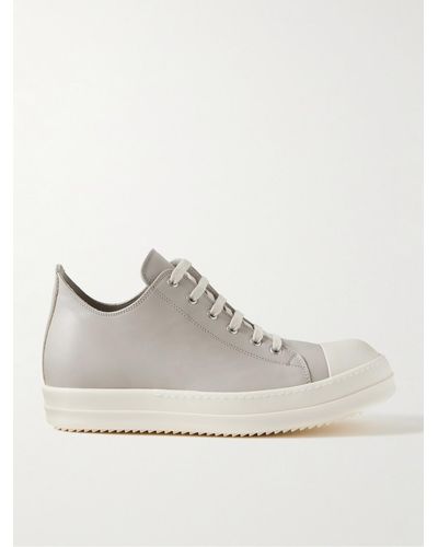 Rick Owens Leather Trainers - White