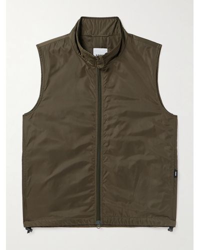 Aspesi Gilet in shell imbottito Vernes - Verde