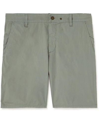 Rag & Bone Perry Straight-leg Cotton-blend Shorts - Gray