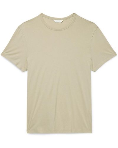 Club Monaco Luxe Featherweight Cotton-jersey T-shirt - Natural