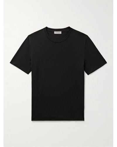Canali Cotton-jersey T-shirt - Black