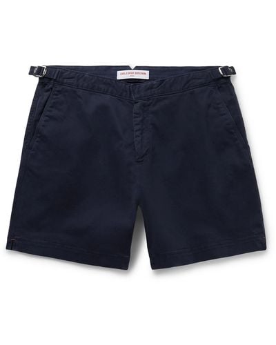 Orlebar Brown Bulldog Slim-fit Stretch-cotton Twill Shorts - Blue
