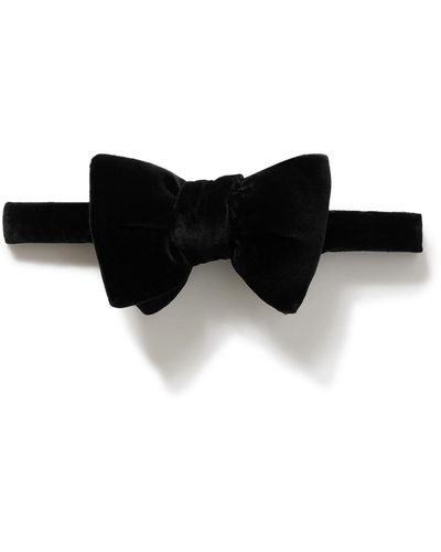 Tom Ford Pre-tied Cotton-velvet Bow Tie - Black