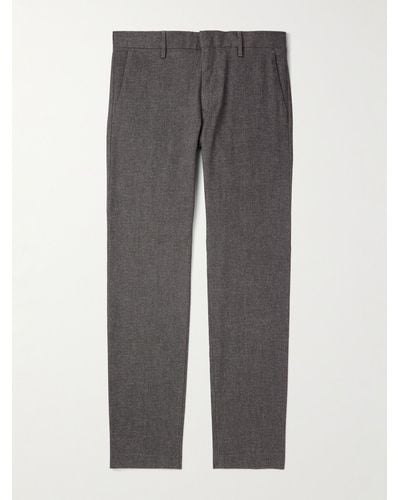NN07 Theo 1067 Straight-leg Stretch-cotton Pants - Grey