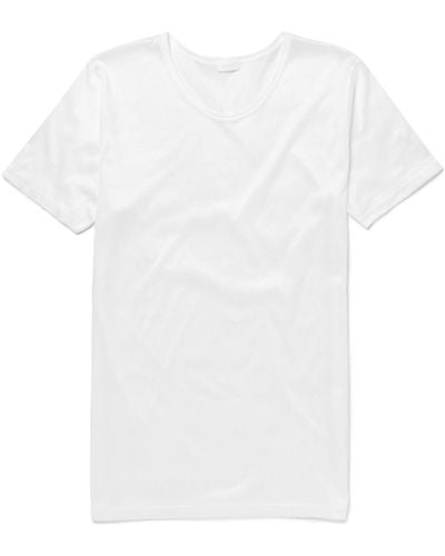 Zimmerli of Switzerland Royal Classic Crew-neck Cotton T-shirt - White