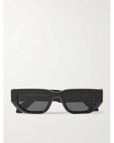 Off-White c/o Virgil Abloh Greeley Square-frame Acetate Sunglasses - Grey