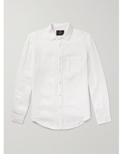Portuguese Flannel Linen Shirt - White