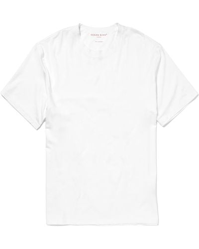 Derek Rose Basel Stretch Micro Modal Jersey T-shirt - White
