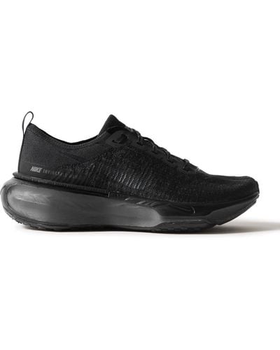 Nike Zoomx Invincible 3 Flyknit Running Sneakers - Black