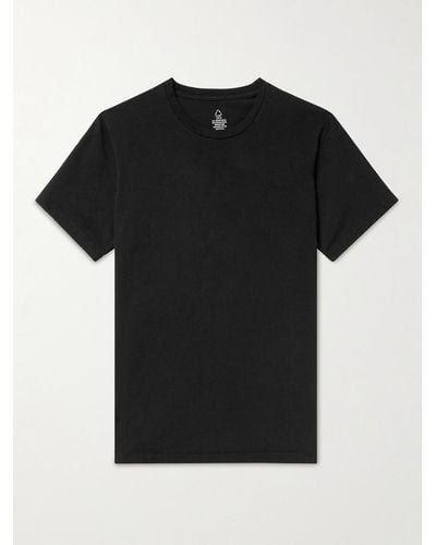 Save Khaki T-Shirt aus Jersey aus recycelter Baumwolle und Biobaumwolle - Schwarz