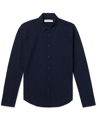 Orlebar Brown Giles Cotton-piqué Shirt - Blue