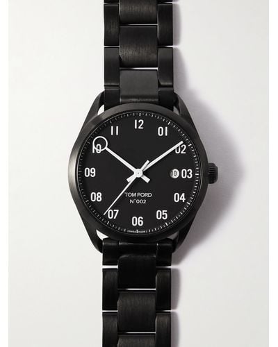 Tom Ford 002 40mm Stainless Steel Watch - Black