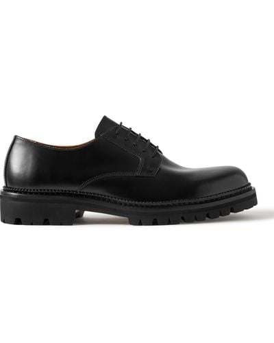 MR P. Jacques Leather Derby Shoes - Black