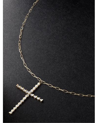 SHAY Gold Diamond Pendant Necklace - Schwarz