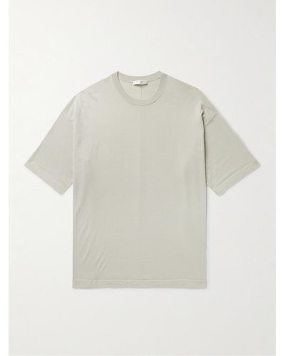 The Row Dlomu T-Shirt aus Woll-Jersey - Weiß