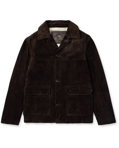 Loro Piana Suede Jacket - Black