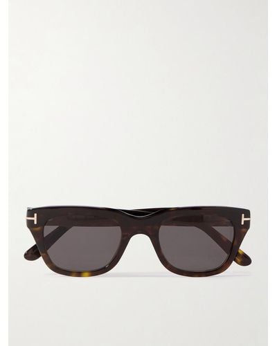Tom Ford Snowdon Square-frame Tortoiseshell Acetate Sunglasses - Multicolour