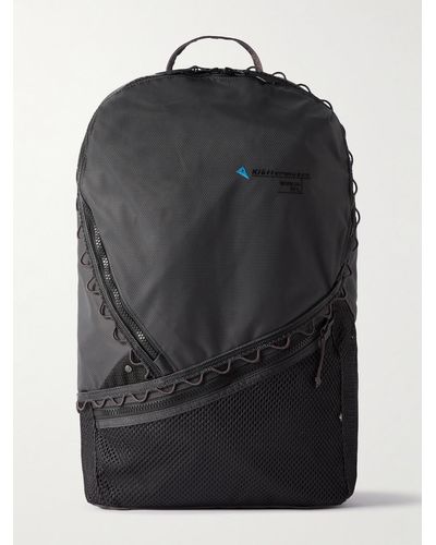 Klättermusen Wunja Mesh-trimmed Shell Backpack - Black