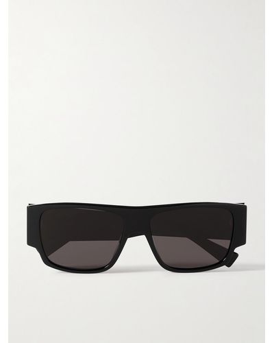 Bottega Veneta Square-frame Recycled-acetate Sunglasses - Black