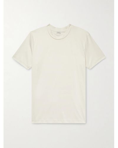 Zimmerli T-Shirt aus Sea-Island-Baumwoll-Jersey - Weiß