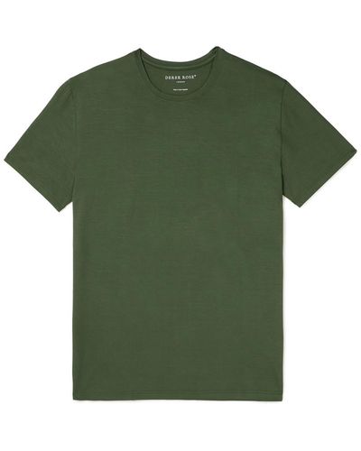 Derek Rose Basel 15 Stretch-modal T-shirt - Green