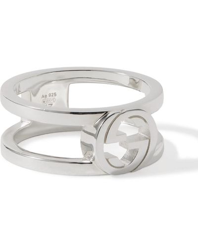 Gucci Sterling Silver Ring - Gray