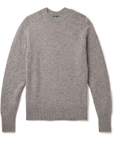 Sid Mashburn Knitted Wool Sweater - Gray