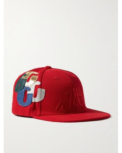 GALLERY DEPT. Atk G-patch Embellished Cotton-twill Baseball Cap - Red
