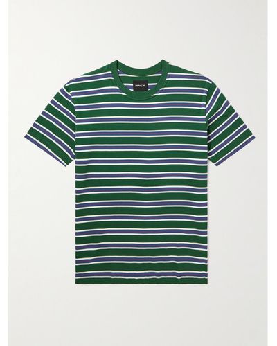 Howlin' Striped Cotton-jersey T-shirt - Green