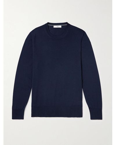 MR P. Merino Wool Sweater - Blue
